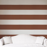 Baxter Stripe Brown by Schumacher Bold Stripe Wallpaper – Schumacher 5008527