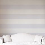 Baxter Stripe Lilac by Schumacher Full Bloom Collection Striped Wallpaper – Schumacher 5008528