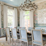 Madame de Pompadour Panel Set Alabaster by Schumacher – Miles Redd Chinoiserie Floral Wall Mural 5008540