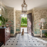 Madame de Pompadour Panel Set Alabaster by Schumacher – Miles Redd Chinoiserie Floral Wall Mural 5008540