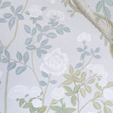 Madame de Pompadour Panel Set Grey by Schumacher Chinoiserie Floral Wallpaper – Miles Redd 5008545