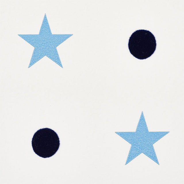 ETOILES ET POINTS Blue Stars and Dots Wallpaper – Schumacher 5008550