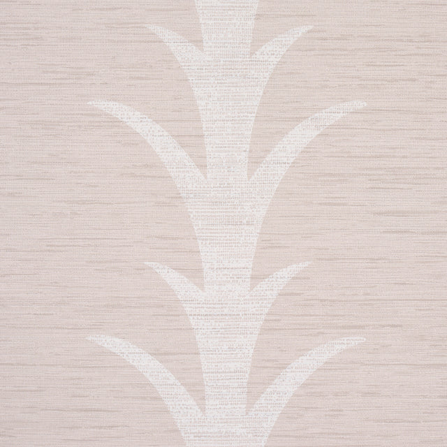 Acanthus Stripe Vinyl Limestone by Schumacher – Silver Lining Performance Wallcoverings Designer Wallpaper 5008590