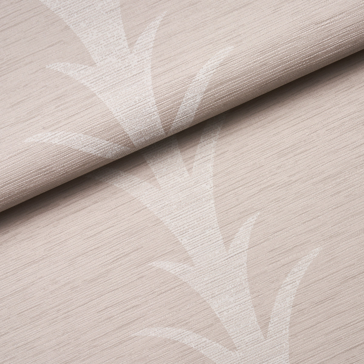 Acanthus Stripe Vinyl Limestone by Schumacher – Silver Lining Performance Wallcoverings Designer Wallpaper 5008590