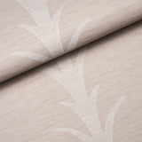 Acanthus Stripe Vinyl Limestone by Schumacher – Silver Lining Performance Wallcoverings Designer Wallpaper 5008590