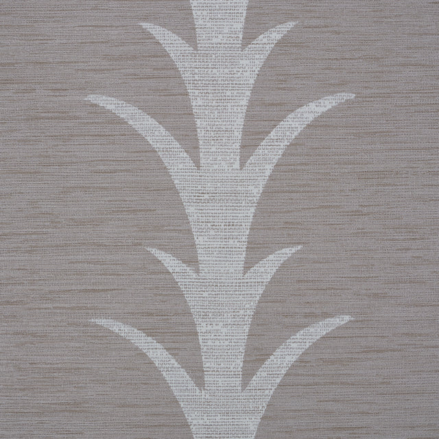 Acanthus Stripe Vinyl Grey by Schumacher Contract-Grade Performance Wallpaper – 5008593