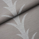 Acanthus Stripe Vinyl Grey by Schumacher Contract-Grade Performance Wallpaper – 5008593