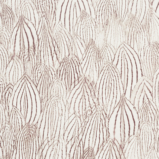 Feathers Brown by Schumacher Silver Lining Performance Wallcoverings Wallpaper – Schumacher 5008612