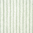 Woodperry Celadon wallpaper by Veere Grenney for Schumacher, featuring a modern botanical stripe design in green and white.