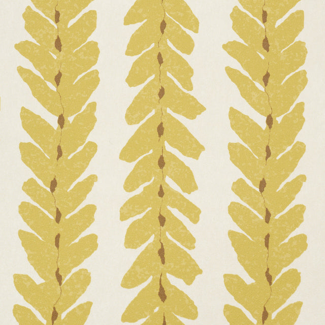 Woodperry Mimosa by Veere Grenney Modern Botanical Stripe Wallpaper – Schumacher 5008795