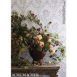 Marella Rose by Schumacher Country Chic Botanical Trellis Wallpaper – Schumacher 5008800