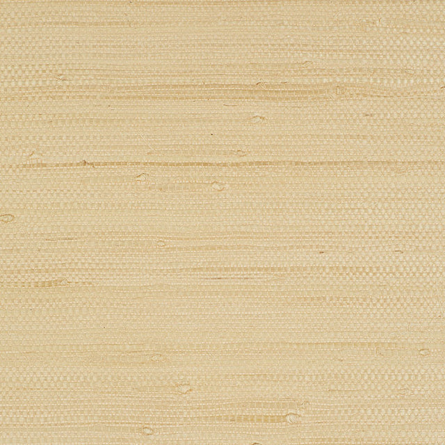 Kiyoko Jute natural woven jute wallcovering by Schumacher, shown in a neutral beige colorway with subtle texture.