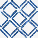 Dina Paperweave Cobalt by Schumacher Trellis Wallpaper – Schumacher 5008860