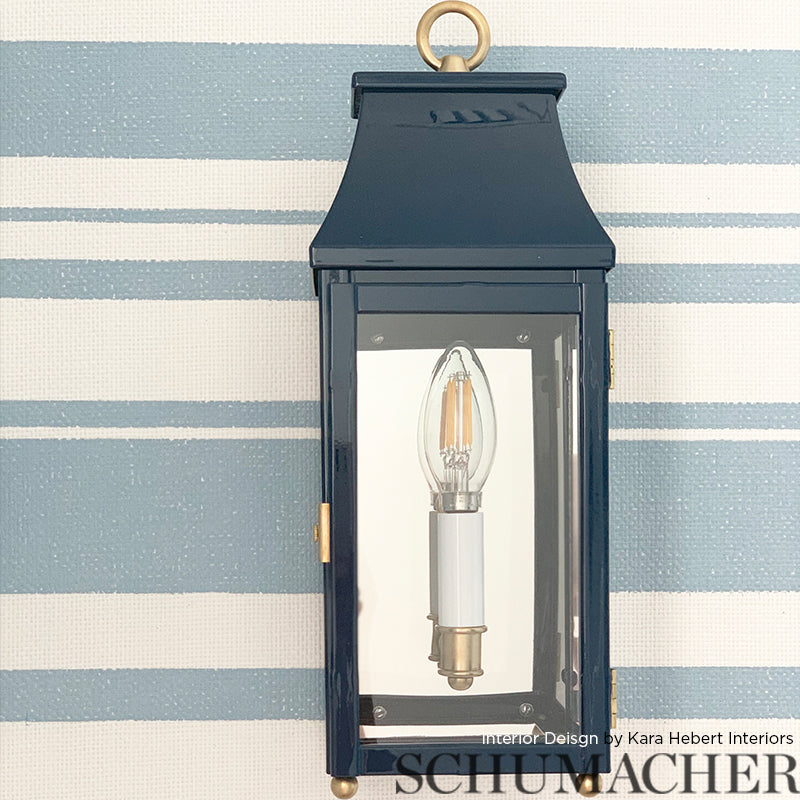Horizon Paperweave Sky by Schumacher Textural Appeal Stripe Wallpaper – Schumacher 5008870