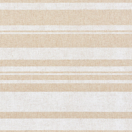 Horizon Paperweave wallpaper in natural colorway, featuring horizontal bands and a textured, woven appearance.