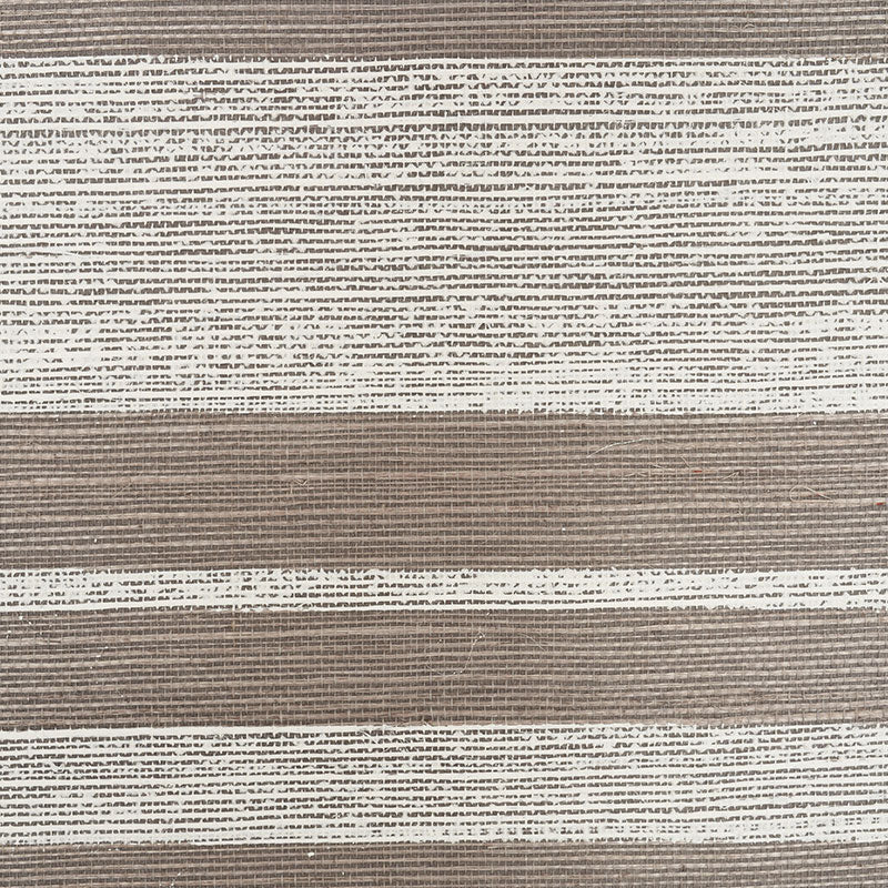 Horizon Sisal Charcoal by Schumacher Textural Appeal Hand-Screened Stripe Wallpaper – Schumacher 5008880
