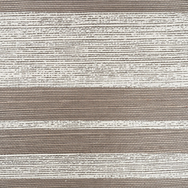 Horizon Sisal Charcoal by Schumacher Textural Appeal Hand-Screened Stripe Wallpaper – Schumacher 5008880