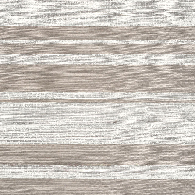 Horizon Sisal Charcoal wallpaper with irregular horizontal bands and textured sisal ground by Schumacher