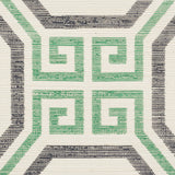 Octavia Sisal Jade by Schumacher Geometric Greek Key Wallpaper – Schumacher 5008934