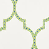 Algiers Paperweave Leaf by Schumacher Green Fretwork Wallpaper – Schumacher 5009010