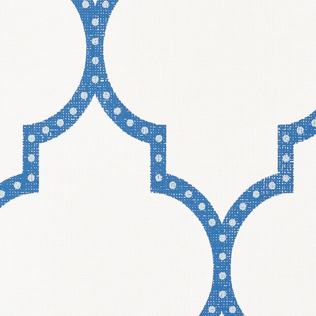 Algiers Paperweave Blue by Schumacher Geometric Wallpaper – Schumacher 5009011