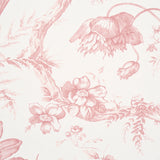 Toile de Fleurs Pink Floral Ogee Wallpaper Pink by Schumacher – 5009123