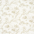 Toile de Fleurs Birch wallpaper by Schumacher featuring detailed twisting branches and flowers in a timeless ogee pattern.