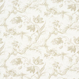 Toile de Fleurs Birch wallpaper by Schumacher featuring detailed twisting branches and flowers in a timeless ogee pattern.