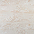 Cloud Toile wallpaper in gold, featuring a wide-width, screenprinted cloud pattern with an ethereal, mural-like effect by Schumacher.