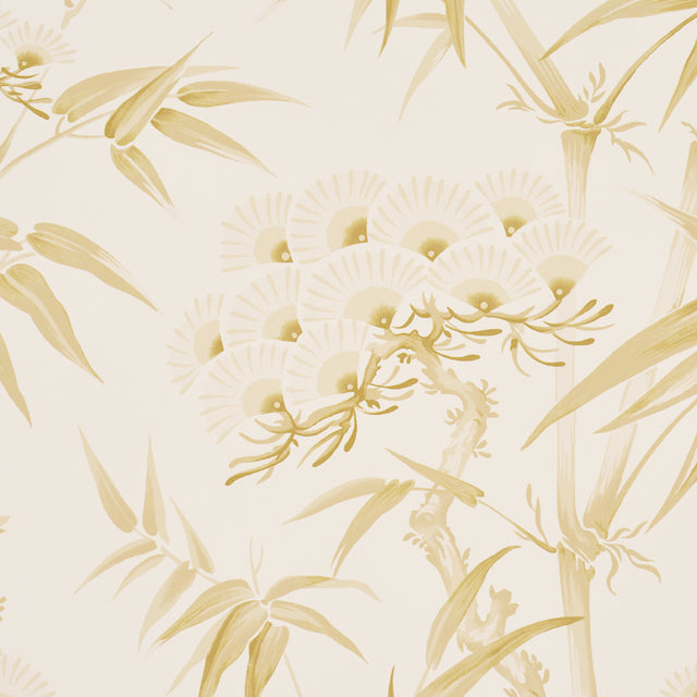 Arita Floral Citron Botanical Wallpaper – Schumacher 5009143