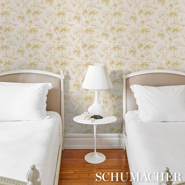 Arita Floral Citron Botanical Wallpaper – Schumacher 5009143