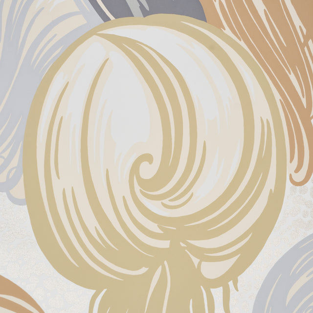 Plumes Champagne by Schumacher Whimsical Ostrich Feather Wallpaper – Schumacher 5009150
