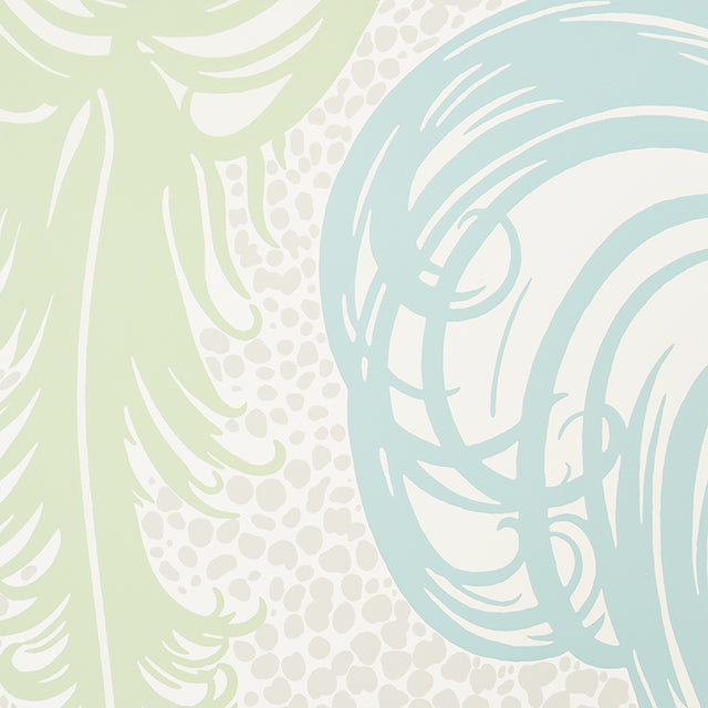 Plumes Peacock by Schumacher Whimsical Ostrich Feather Wallpaper – Fashion Forward Collection 5009152