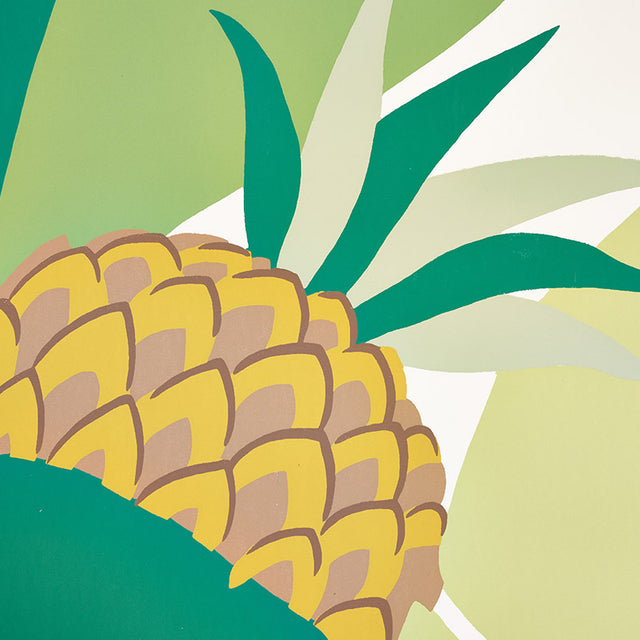 Ananas Palm Tropical Pineapple Banana Leaf Wallpaper Greens Schumacher 5009173