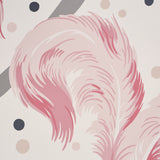 Plumes et Rubans Blush by Schumacher Fashion Forward Collection Wallpaper – Schumacher 5009181