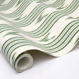 Santa Barbara Ikat Leaf Green by Schumacher Mark D. Sikes Designer Wallpaper – Schumacher 5009224