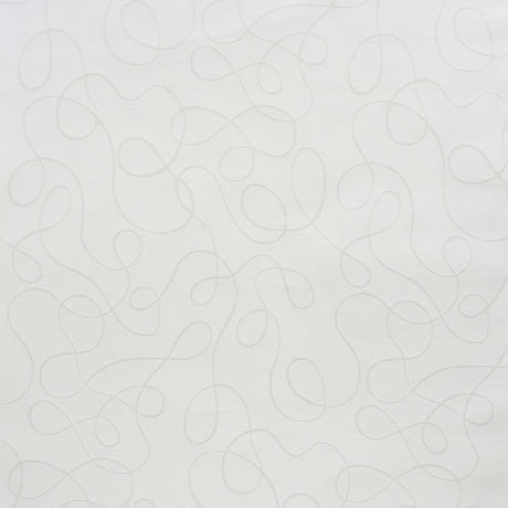 Copeland Platinum swirling calligraphic jacquard weave wallcovering by Schumacher