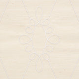 Sylvie Embroidered Sisal Ivory by Schumacher Embroidered Trellis Wallpaper – Schumacher 5009270