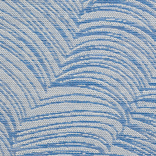 JETE Blue Abstract Jacquard Weave Wallpaper – Schumacher 5009320