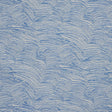 JETE blue abstract jacquard weave wallpaper by Schumacher, artisanal texture with thick and thin yarns