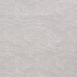 Jete Stone abstract jacquard weave wallcovering by Schumacher, featuring a textured, artisanal pattern in neutral tones.