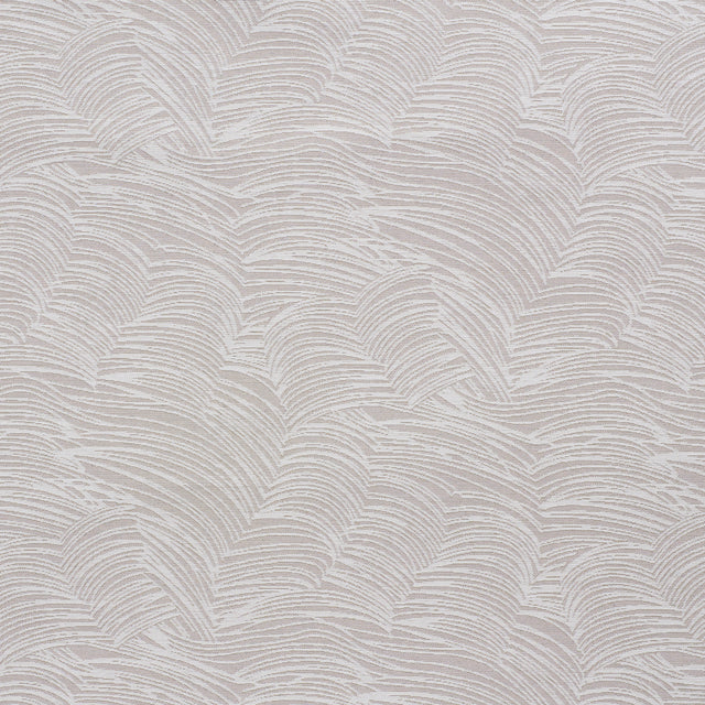 Jete Stone abstract jacquard weave wallcovering by Schumacher, featuring a textured, artisanal pattern in neutral tones.