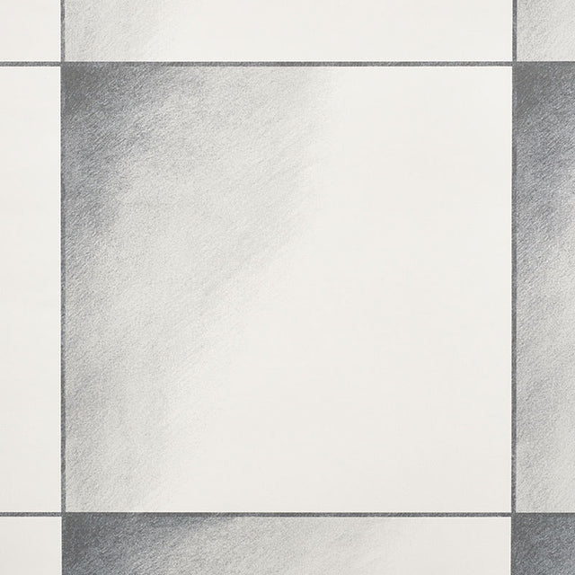 Linfea Grey Geometric Grid Wallpaper by Schumacher – 5009381