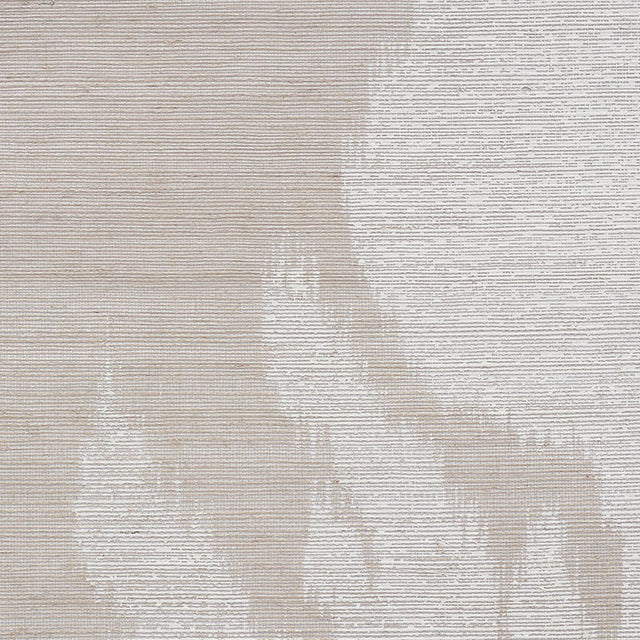 AGRA HEMP SHIMMER Moonstone Ikat Floral Wallpaper – Schumacher 5009400