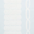 Coralline Mineral wallpaper by Schumacher featuring a graphic scallop and rope pattern in a light, nautical style.