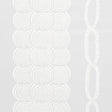Coralline wallpaper in grey with a graphic scallop and twisted rope pattern by Schumacher
