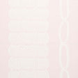 Coralline Blush wallpaper by Schumacher featuring a graphic scallop and twisted rope pattern in a soft pink colorway.