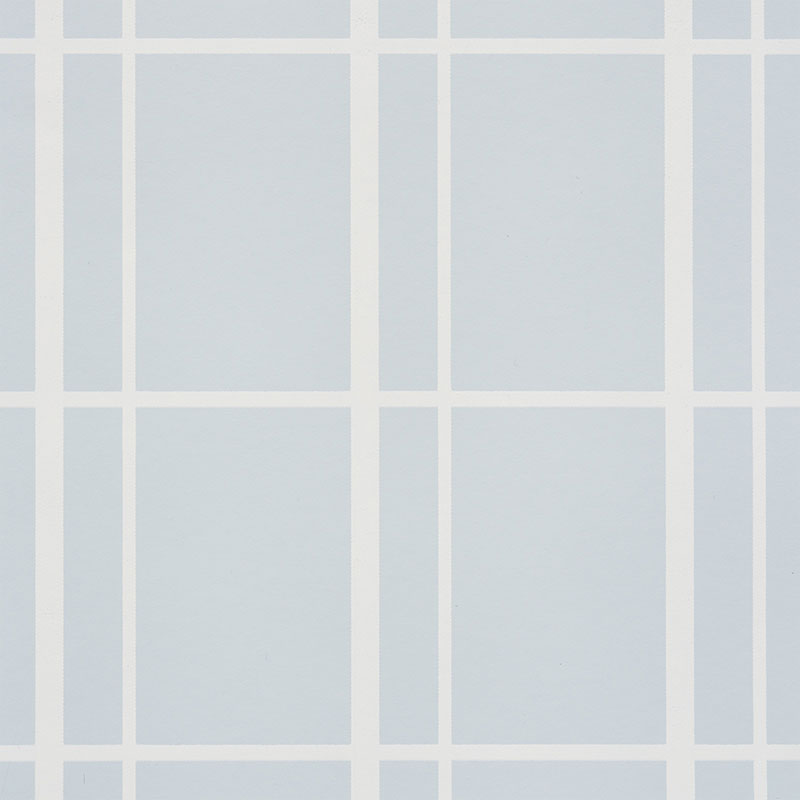 Otto Sky by David Oliver Chic Windowpane Wallpaper – Schumacher 5009440