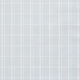 Otto Sky by David Oliver, a chic offset windowpane wallpaper in light blue and white by Schumacher