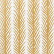 Creeping Fern wallpaper in gold by Schumacher, designed by Celerie Kemble, featuring a bold, organic fern stripe pattern.